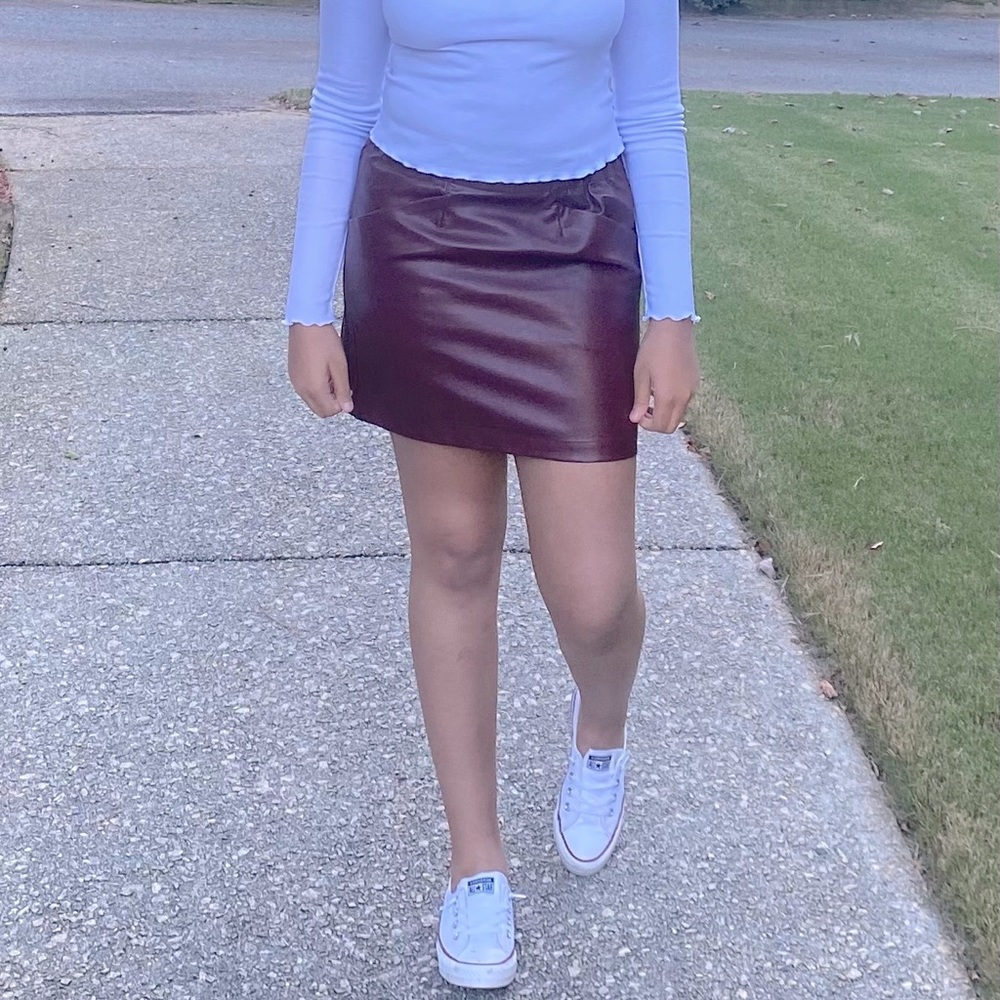 SOLD!!!!!  Faux Leather Mini Skirt!!!!